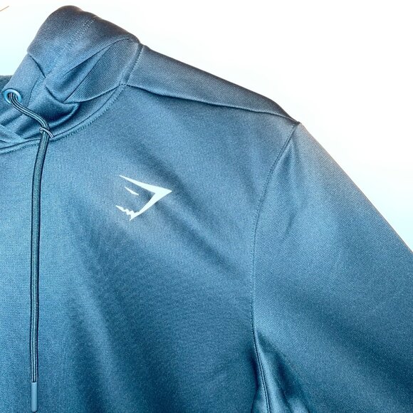 Gymshark womens Teal Hooded Long Sleeve Sweatshirt M - Picture 2 of 6